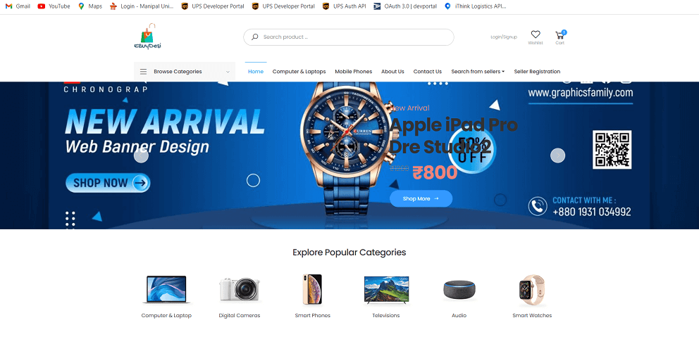 Dukan Dekho (Ecommerce Website)